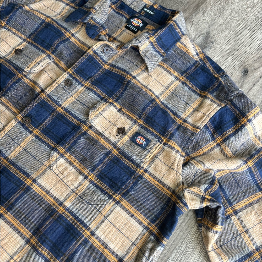 Dickies Flex Flannel Button Down Shirt Sz.M